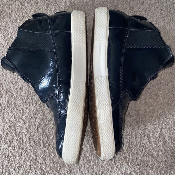 Nike Air Jordan Men’s Grown BLack Sail Patent Leather Retro Size 9 See Desc - Picture 2 of 10